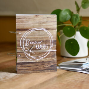 Bewaarkaartjes - hout look - Afbeelding 3