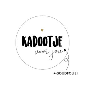 Sticker rond 40 mm (5 stuks) | Kadootje voor jou