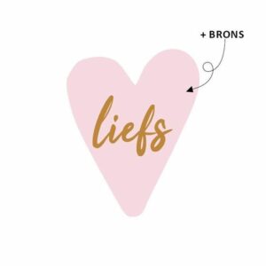 Sticker hartje (5 stuks) | liefs