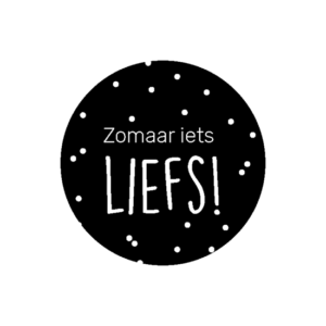 Sticker rond 40 mm (5 stuks) | Zomaar iets liefs!