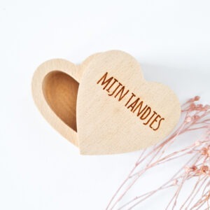 Alternative view of Mijn tandjes - bewaardoosje hartje