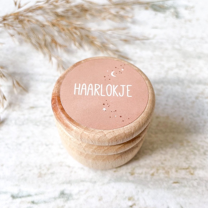 Melktandjes | eerste haarlokje bewaardoosjes | Heelal | Roze - Afbeelding 5