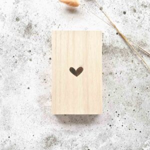 Alternative view of You're going to be a dad - houten kistje met houten cirkel