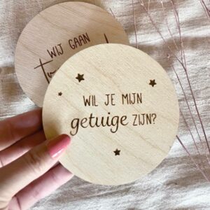 Alternative view of Wil je mijn getuige zijn? - houten cirkel