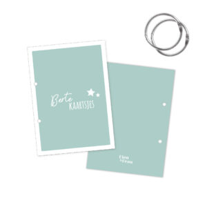 Bertekaartsjes (Fries) - blauw