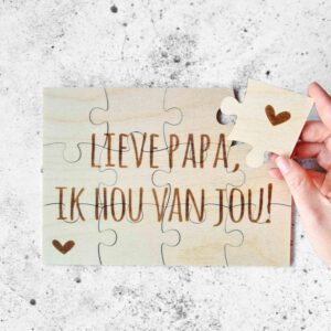 Lieve papa, ik hou van jou! | puzzel