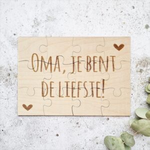 Oma, je bent de liefste! | puzzel