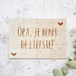 Opa, je bent de liefste! | puzzel