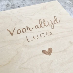 Bewaarkistje - voor altijd | met naam - Afbeelding 3