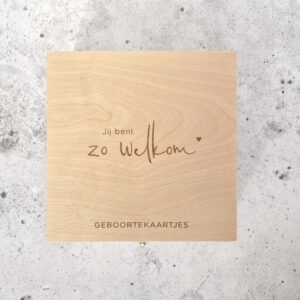 Alternative view of Bewaarkistje - geboortekaartjes | Jij bent zo welkom