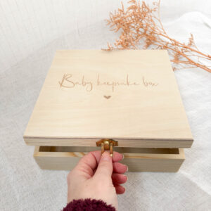Alternative view of Baby keepsake box - Hinged-lid box