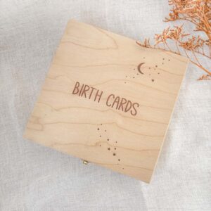 Birth cards - Hinged-lid box