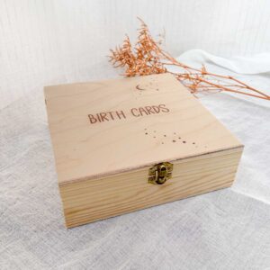Alternative view of Birth cards - Hinged-lid box