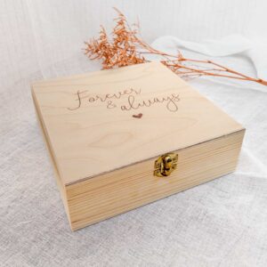 Alternative view of Forever & always - Hinged-lid box