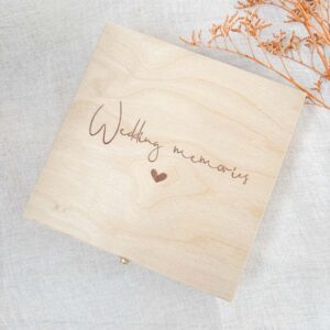 Wedding memories - Hinged-lid box