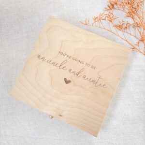 You're going to be an uncle and auntie - Hinged-lid box