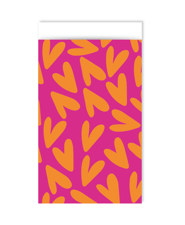 Cadeauzakje - loverly hearts - 5 stuks - 12x19cm