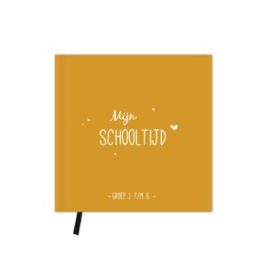 Mijn schooltijd - Invulboek - Okergeel