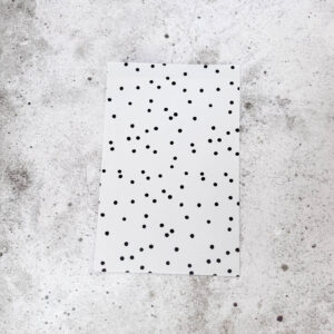 Cadeauzakje - Zwart wit grote stip (5 stuks)