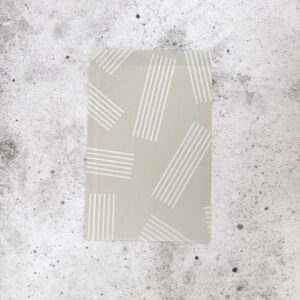 Cadeauzakje - Grijs met witte strepen (5 stuks)