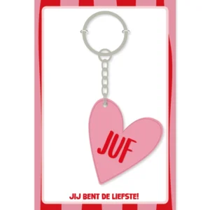 Sleutelhanger Juf