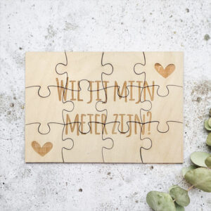 Wil je mijn meter zijn? - Houten puzzel