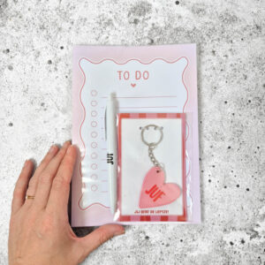 Cadeaupakketje voor de juf | sleutelhanger