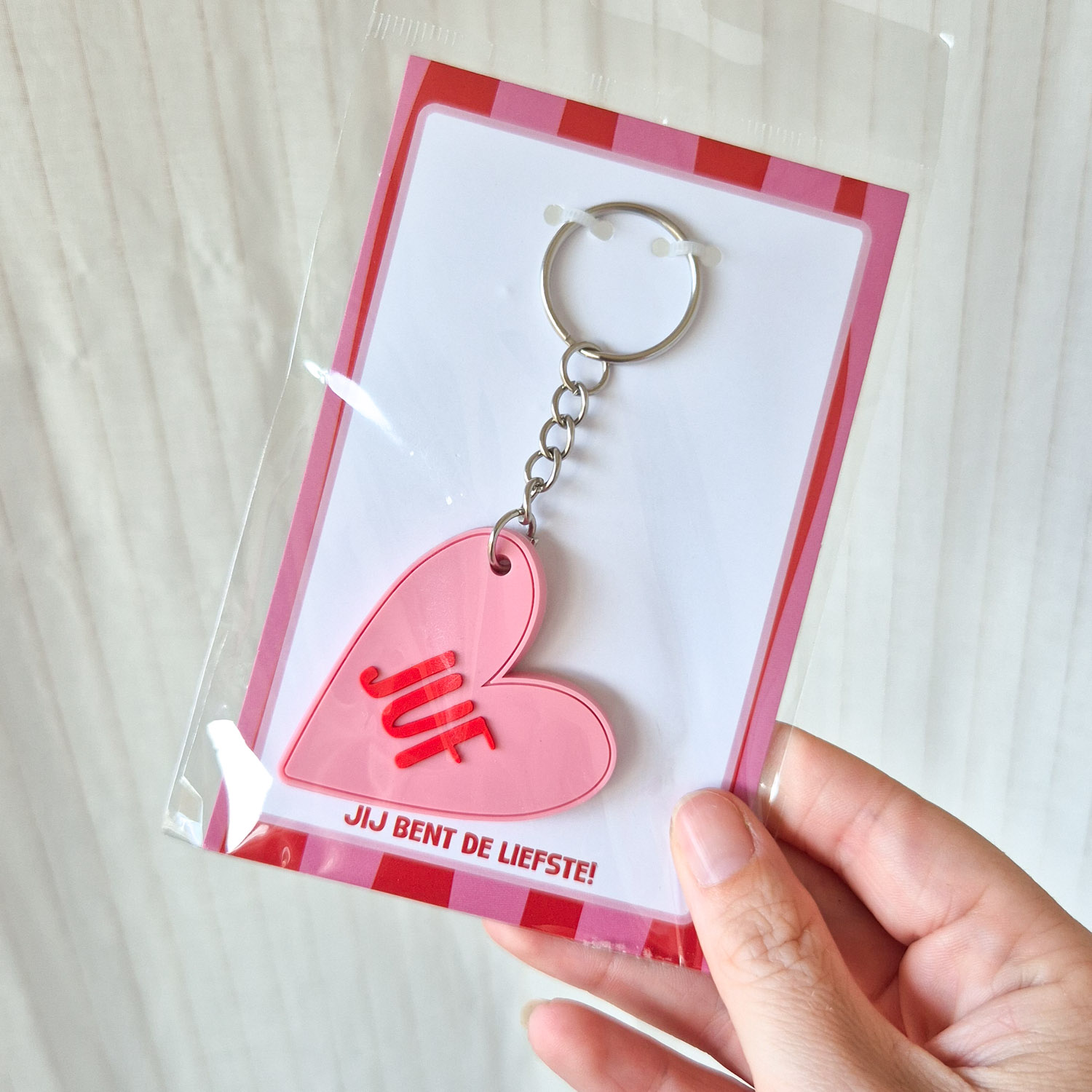 Cadeaupakketje voor de juf | sleutelhanger - Afbeelding 3
